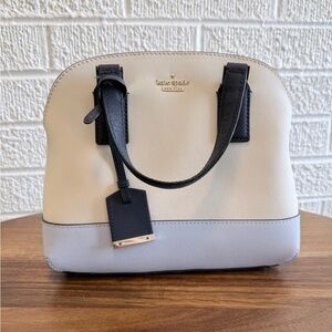 Kate Spade Black and Cream Satchel